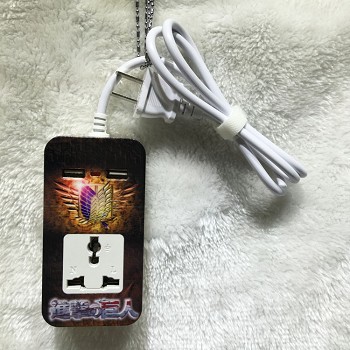 Attack on Titan anime USB socket outlet plug