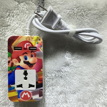 Super Mario anime USB socket outlet plug