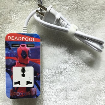 Deadpool anime USB socket outlet plug