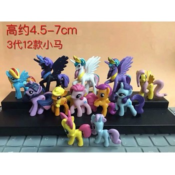 My Litle Pony anime figures set(12pcs a set)