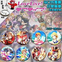 Love Live anime brooch pins(8pcs a set)6CM