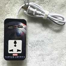 Captain America anime USB socket outlet plug
