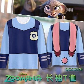 Zootopia anime modal long sleeve t-shirt