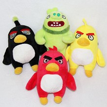 8inches Angry Birds anime plush dolls set(4pcs a set)