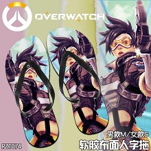 Overwatch anime slippers shoes a pair