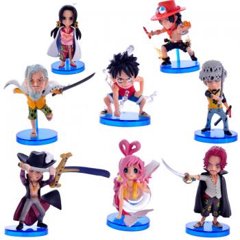 One Piece anime figures set(8pcs a set) 