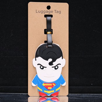 Super Man anime luggage tag