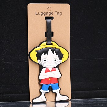 One Piece Luffy anime luggage tag