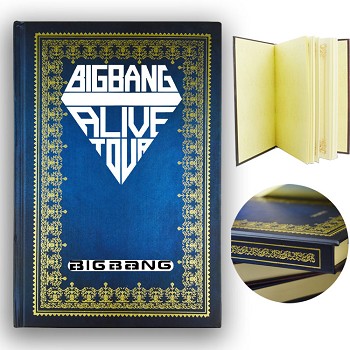 Bigbang star hard cover notebook(120pages)