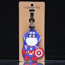 Doraemon cos Captain America anime luggage tag