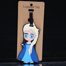 Frozen anime luggage tag