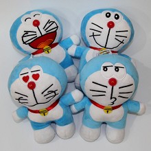 7inches Doraemon plush dolls set(4pcs a set)