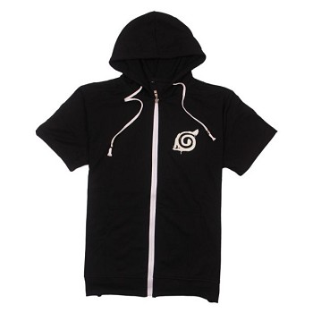 Naruto anime cotton short sleeve hoodie