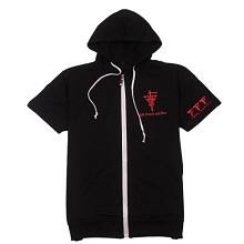 FFF anime cotton short sleeve hoodie