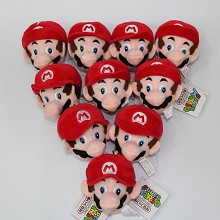 3.2inches Super Mario anime plush dolls set(10pcs a set)