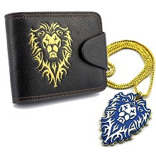 Warcraft wallet+necklace