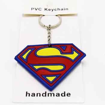 Super man two-sided key chain