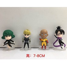 One Punch Man anime figures set(4pcs a set)