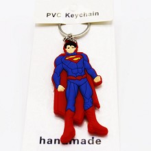 Super man two-sided key chain