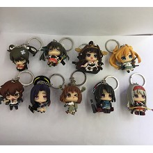 Collection anime figure key chains set(9pcs a set)