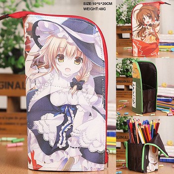 Touhou Project anime pen bag container