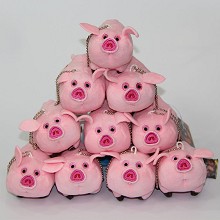 4inches pig plush dolls set(10pcs a set)