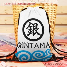 Gintama anime drawstring backpack bag