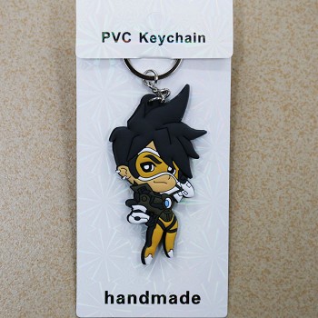 Overwatch two-sided key chain