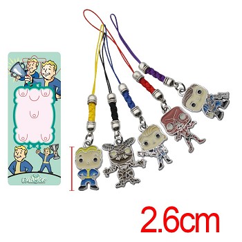 Vault boy anime phone straps set(5pcs a set)