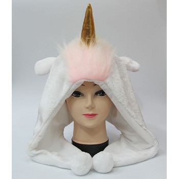 Unicorn plush hat