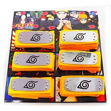 Naruto anime cos headbands set(6pcs a set)