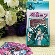 Hatsune Miku anime poker playing card