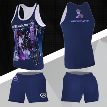 Overwatch Widowmaker vest+short pants a set