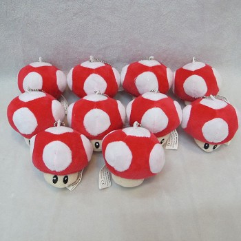 3.2inches Super Mario plush dolls set(10pcs a set)