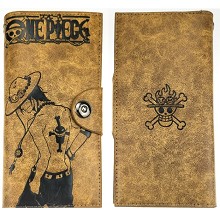 One Piece ACE anime long wallet
