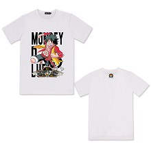 One Piece Luffy anime cotton t-shirt