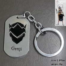Overwatch genji key chain