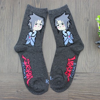 Naruto Sasuke anime cotton socks a pair