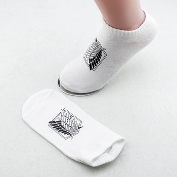 Attack on Titan anime cotton short socks a pair