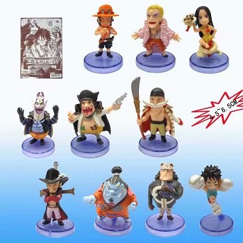 One Piece anime figures set(10pcs a set)