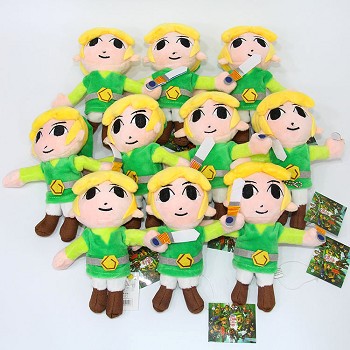 6inches The Legend of Zelda plush dolls set(10pcs a set)