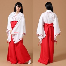 Inuyasha cosplay dress cloth a set
