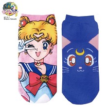Sailor Moon anime cotton short socks a pair