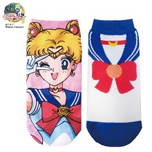 Sailor Moon anime cotton short socks a pair