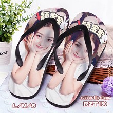 Star Zanilia rubber flip flops slippers a pair