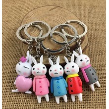 The other anime figure doll key chains set(5pcs a ...