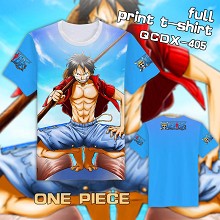 One Piece anime full print t-shirt