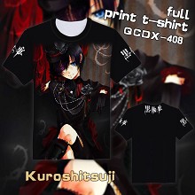 Kuroshitsuji anime full print t-shirt