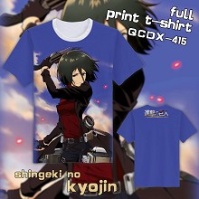 Attack on Titan anime full print t-shirt