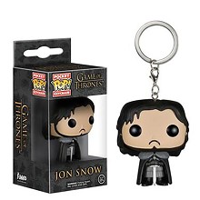 Funko-POP Game of Thrones Jon Snow figure doll key chain